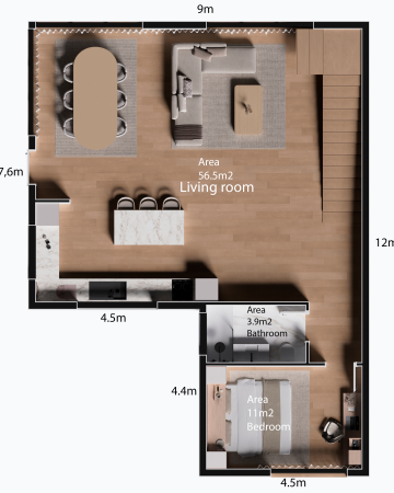 T3-180m2 Ground Level